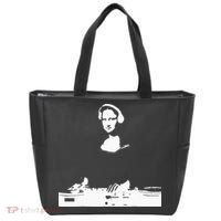Mona Lisa Dj Art Funny Edm Techno Rave Music Tote Bag thumb 0