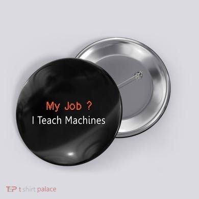 Machine Learning , Data Science, Job, Engineer, Math Button