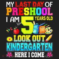 My Last Day Of Preschool Graduation Kindergarten Here I Come Beanie thumb 2