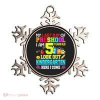 My Last Day Of Preschool Graduation Kindergarten Here I Come Ornament thumb 0