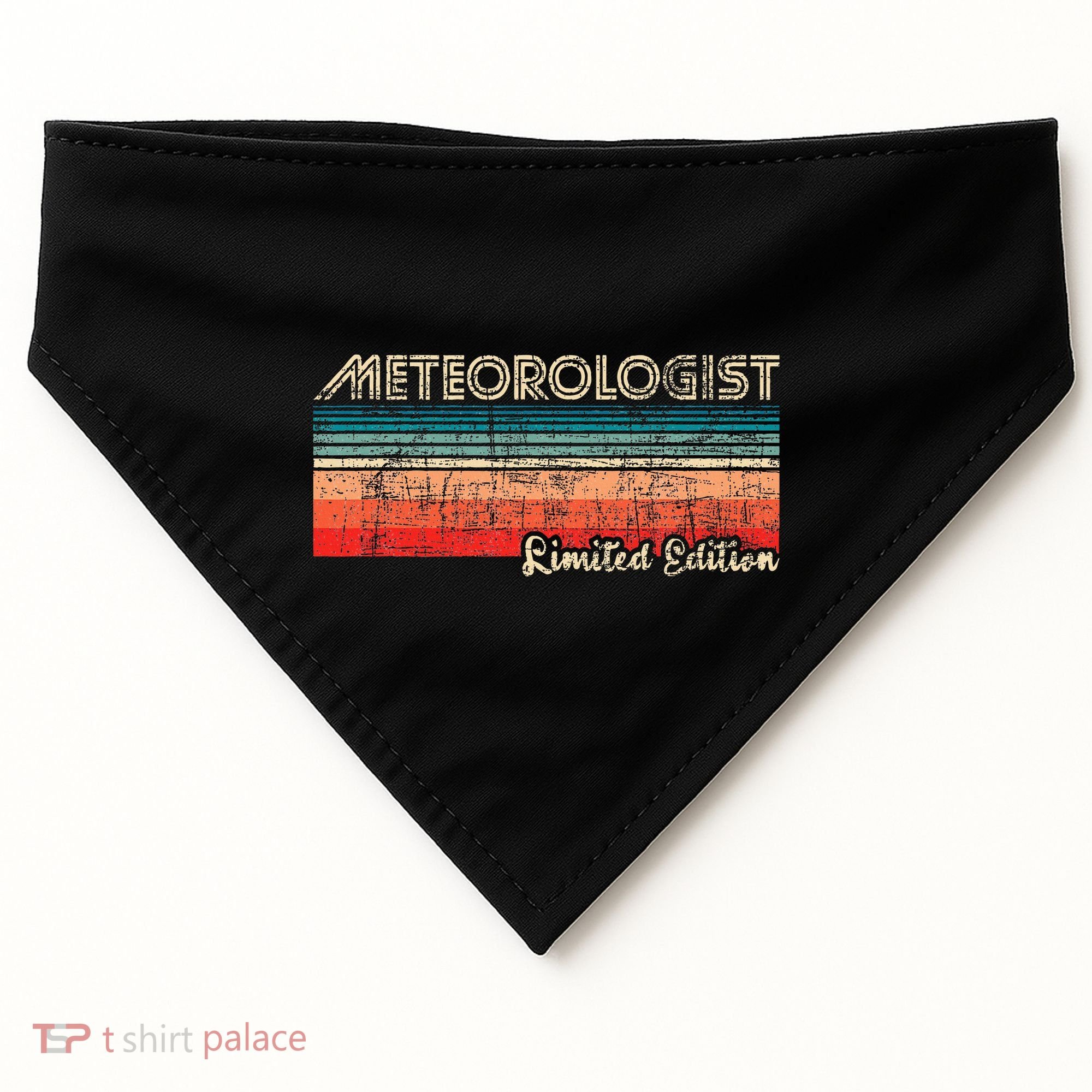 Meteorologist Limited Edition Retro Weather Meteorology USA-Made Doggie Bandana