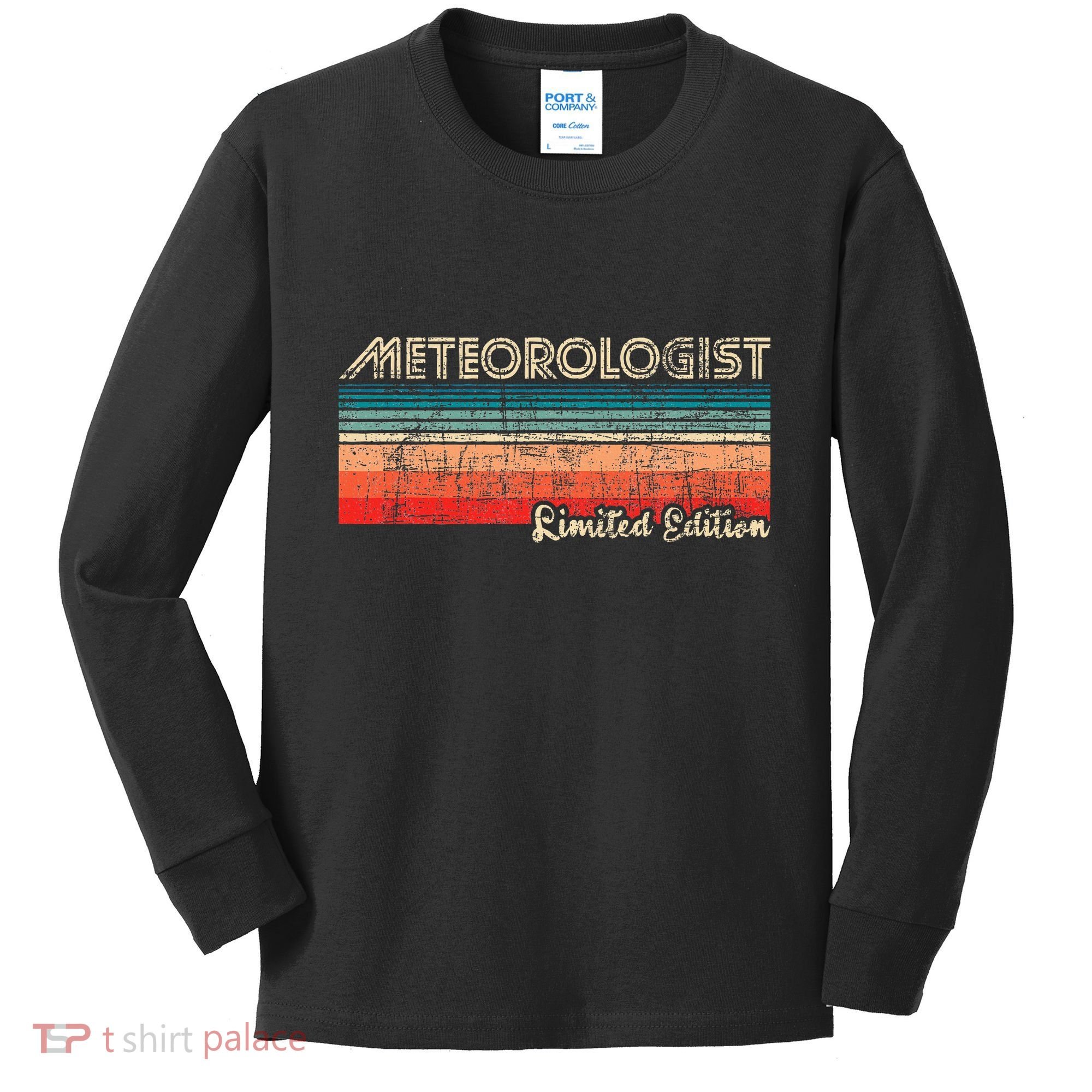 Meteorologist Limited Edition Retro Weather Meteorology Kids Long Sleeve Shirt