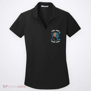Machine Learning Engineer Artificial Intelligence Women's Dry Zone Grid Polo