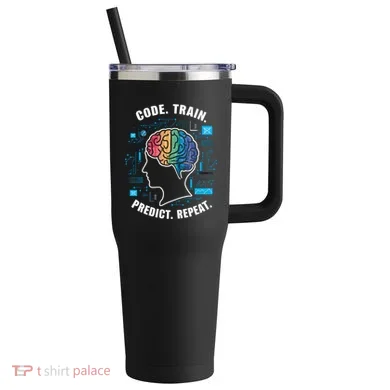 Machine Learning Engineer Artificial Intelligence 40oz Vacuum Insulated Stainless Steel Travel Tumbler