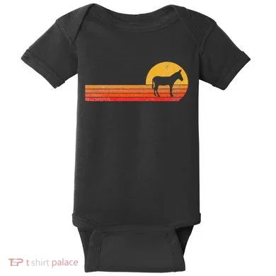 Mule Lover Funny Mule Baby Bodysuit