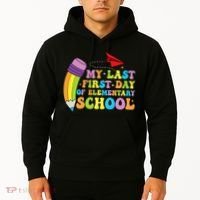 My Last First Day Of Elementary School Back To School Hoodie thumb 2