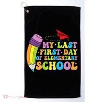My Last First Day Of Elementary School Back To School Golf Towel thumb 0