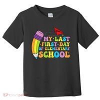 My Last First Day Of Elementary School Back To School Toddler T-Shirt thumb 0