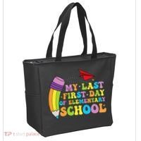 My Last First Day Of Elementary School Back To School Tote Bag thumb 2