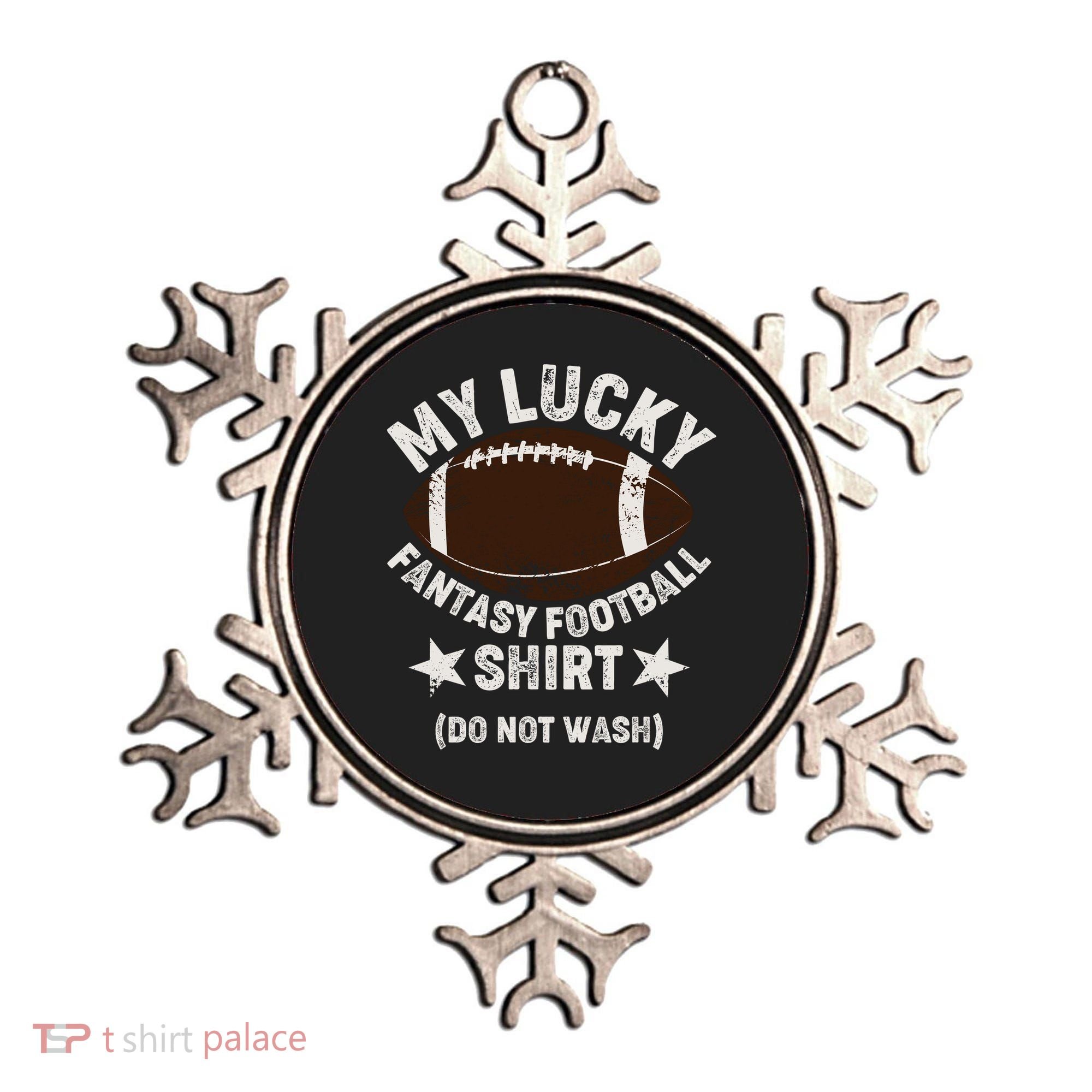 My Lucky Fantasy Football Shirt Do Not Wash Ornament