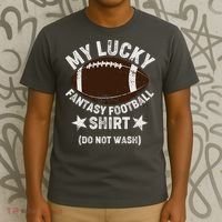 My Lucky Fantasy Football Shirt Do Not Wash T-Shirt thumb 3