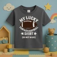 My Lucky Fantasy Football Shirt Do Not Wash Toddler T-Shirt thumb 3