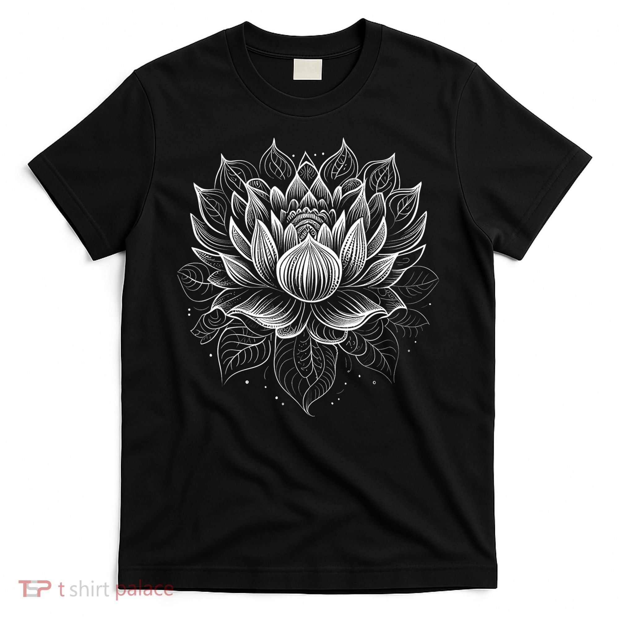 Mandala Lotus Flower Tees For Men Women Girls T-Shirt