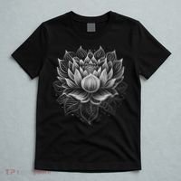 Mandala Lotus Flower Tees For Men Women Girls T-Shirt thumb 5