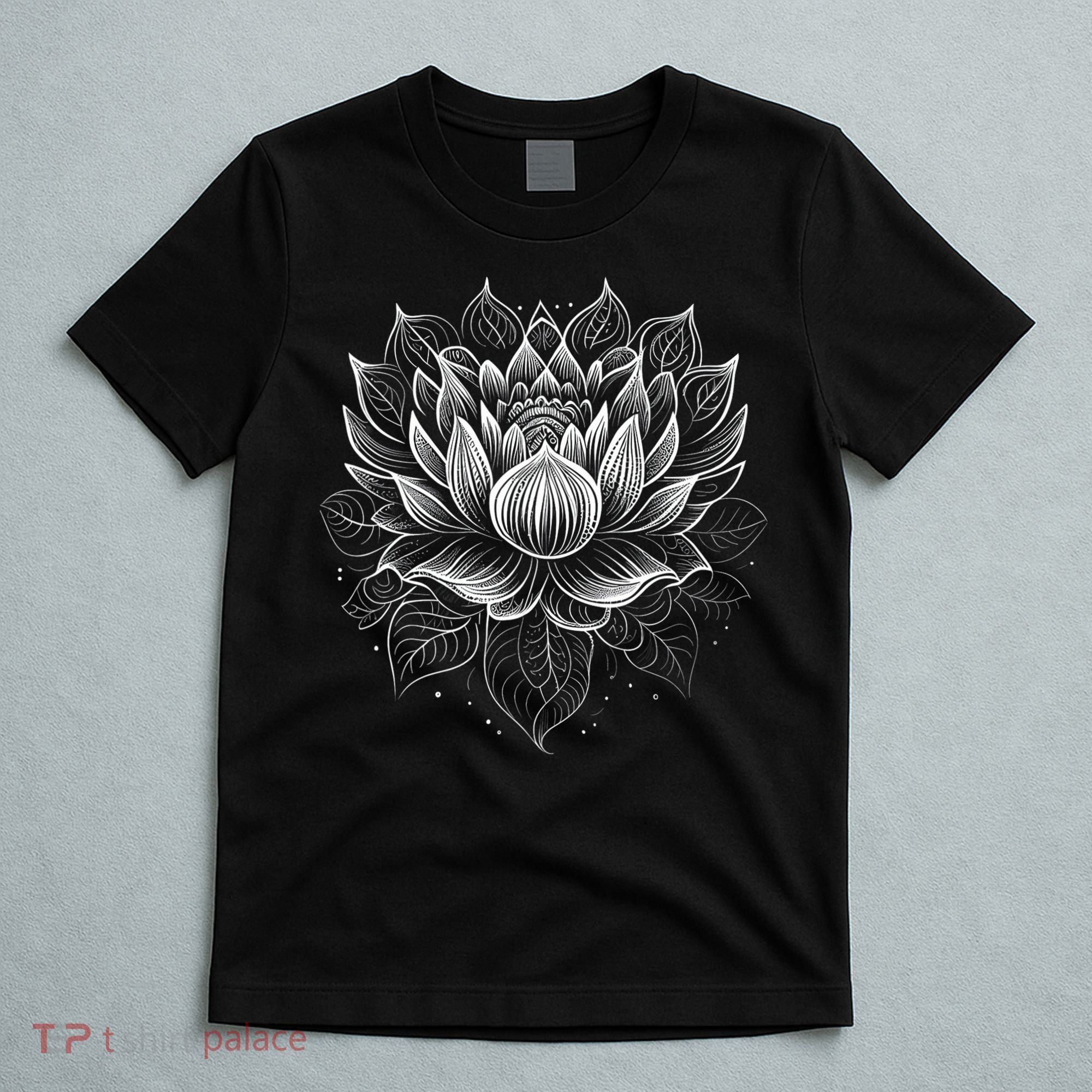 Mandala Lotus Flower Tees For Men Women Girls T-Shirt