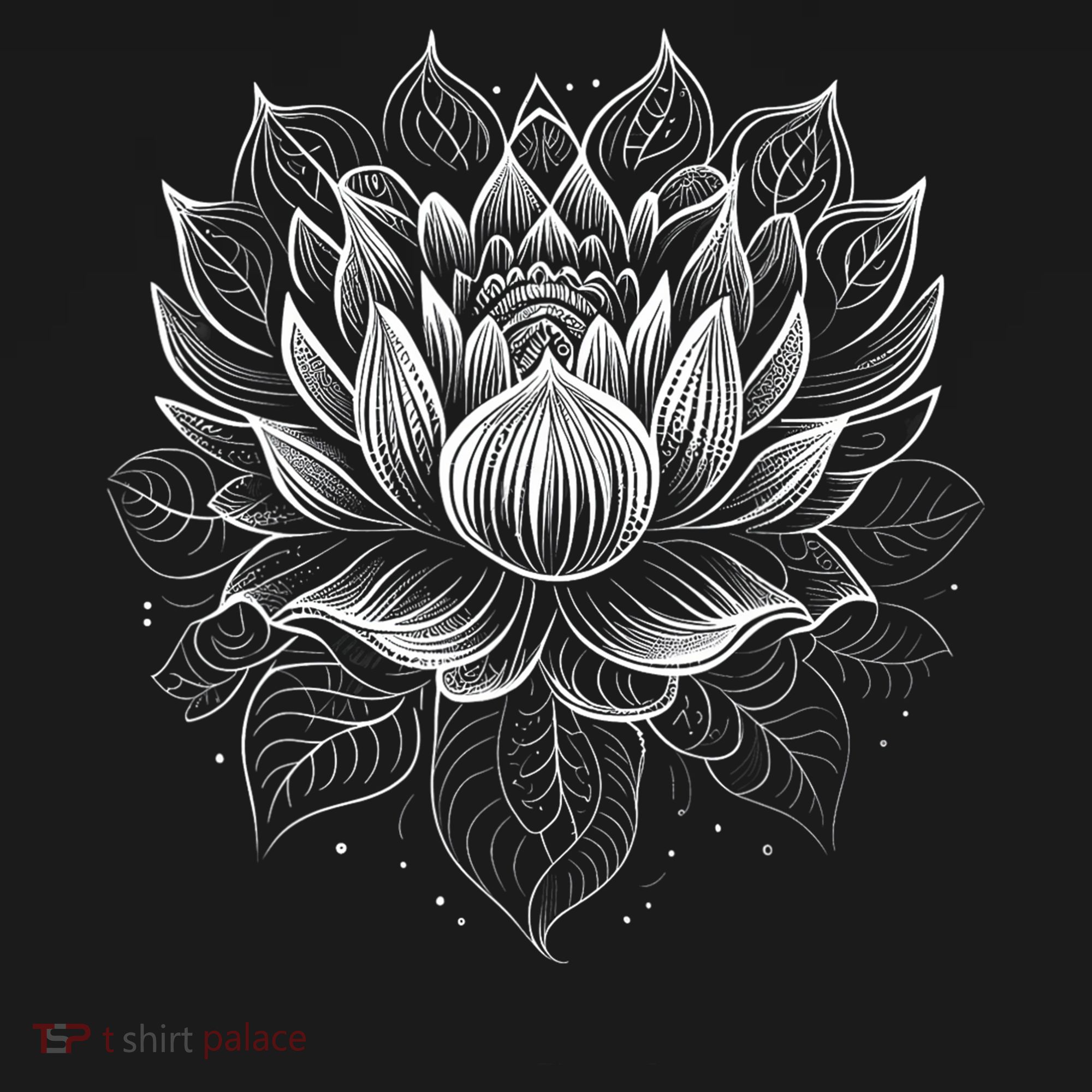 Mandala Lotus Flower Tees For Men Women Girls Polo