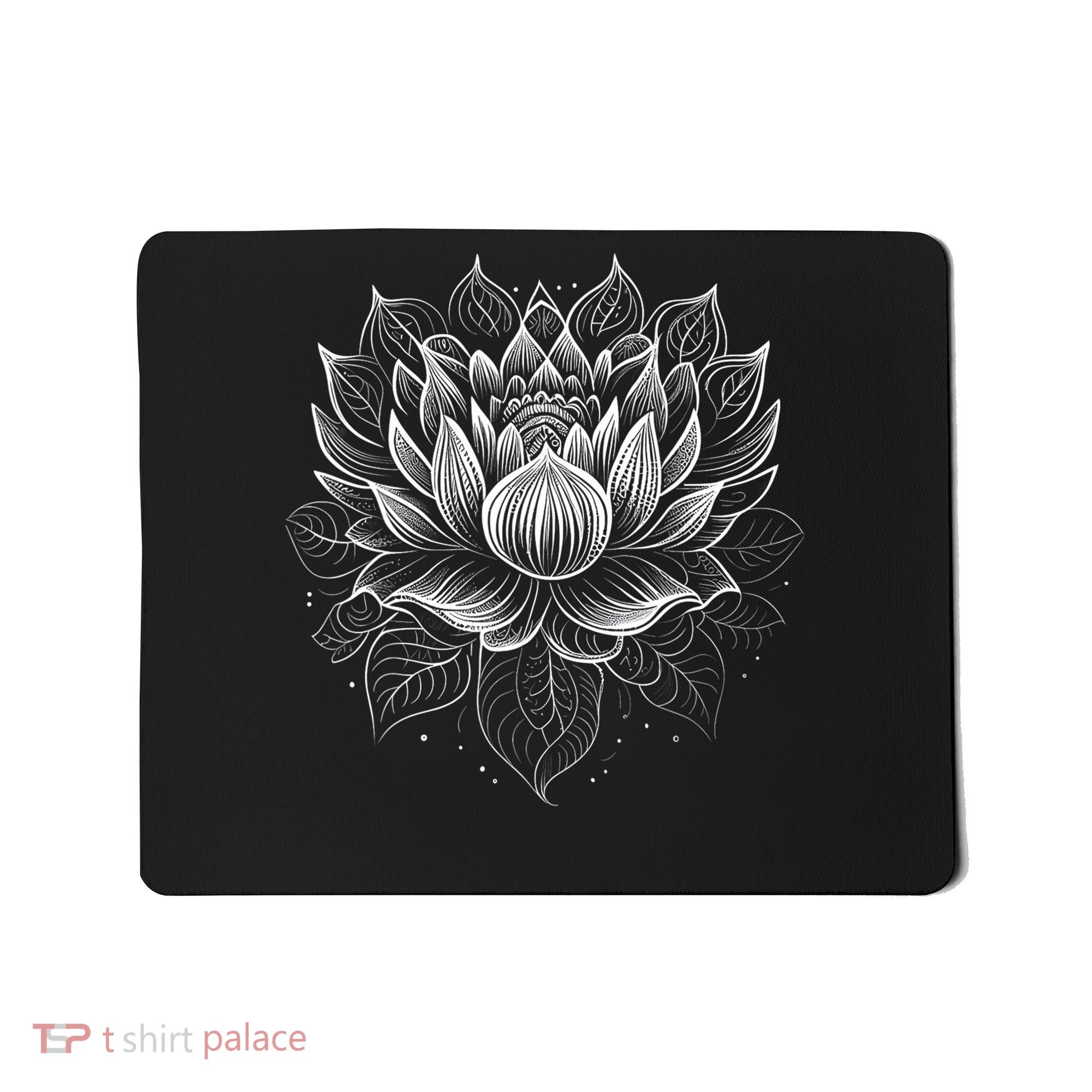 Mandala Lotus Flower Tees For Men Women Girls Mousepad