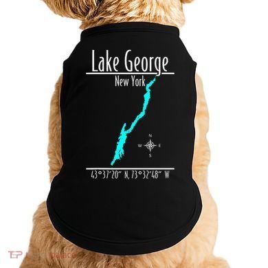 Modern Lake George New York Doggie Tank