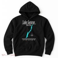 Modern Lake George New York Hoodie thumb 0