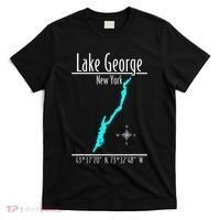 Modern Lake George New York T-Shirt thumb 0