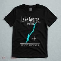 Modern Lake George New York T-Shirt thumb 5
