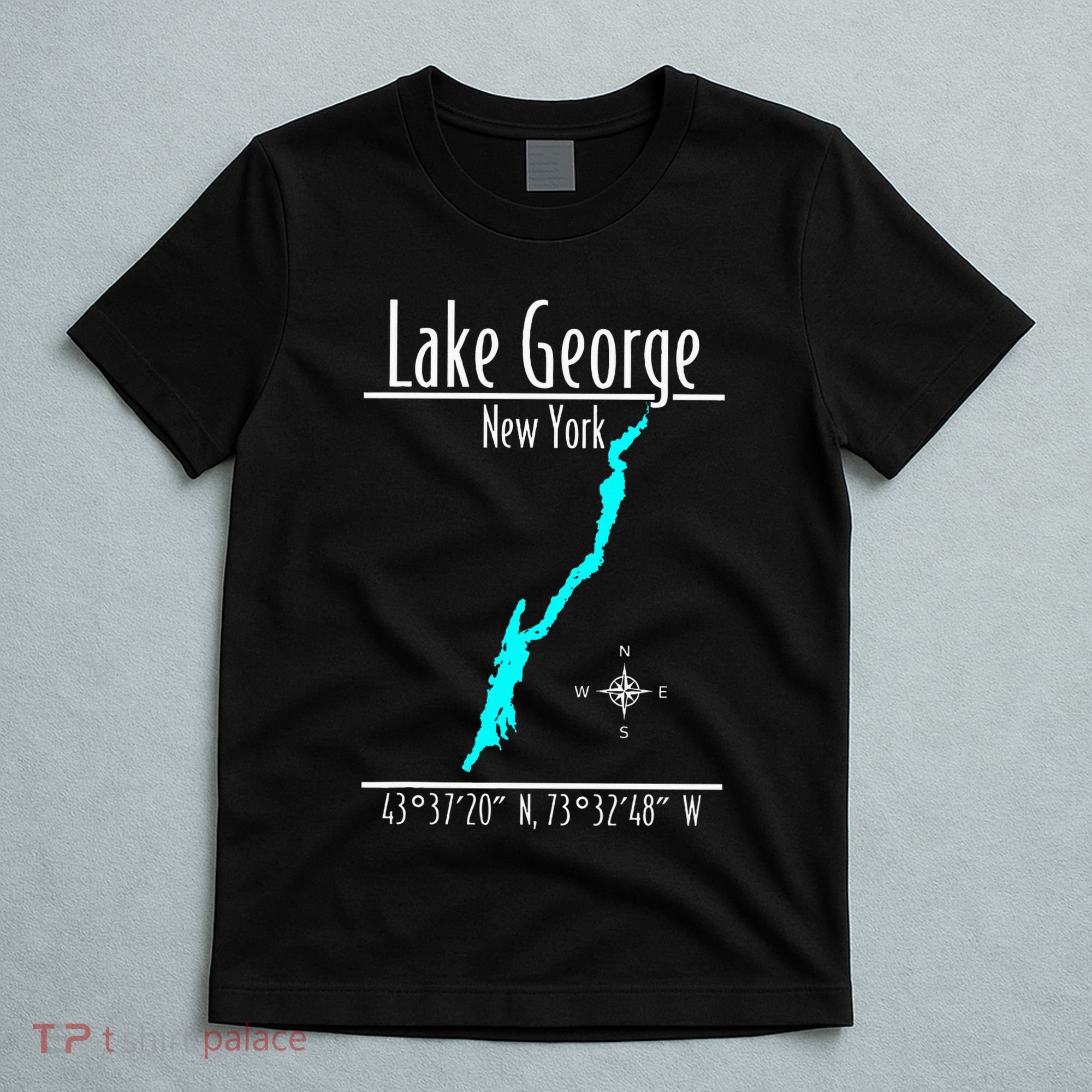 Modern Lake George New York T-Shirt