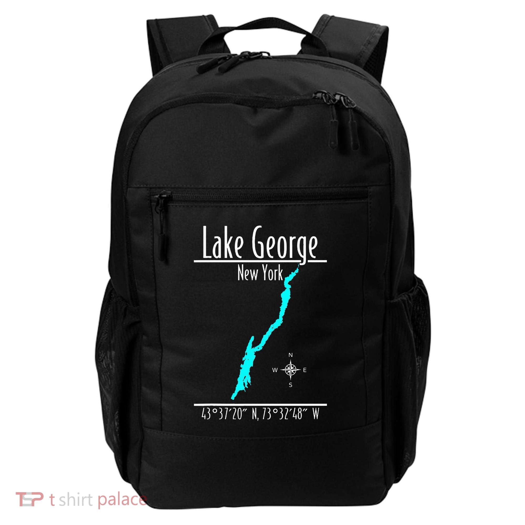 Modern Lake George New York Backpack