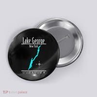 Modern Lake George New York Button thumb 0