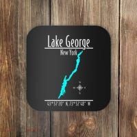 Modern Lake George New York Coaster thumb 0