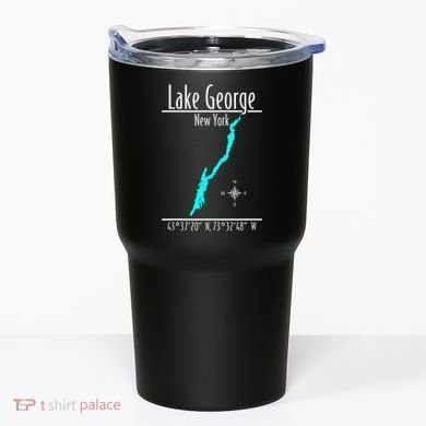 Modern Lake George New York Tumbler