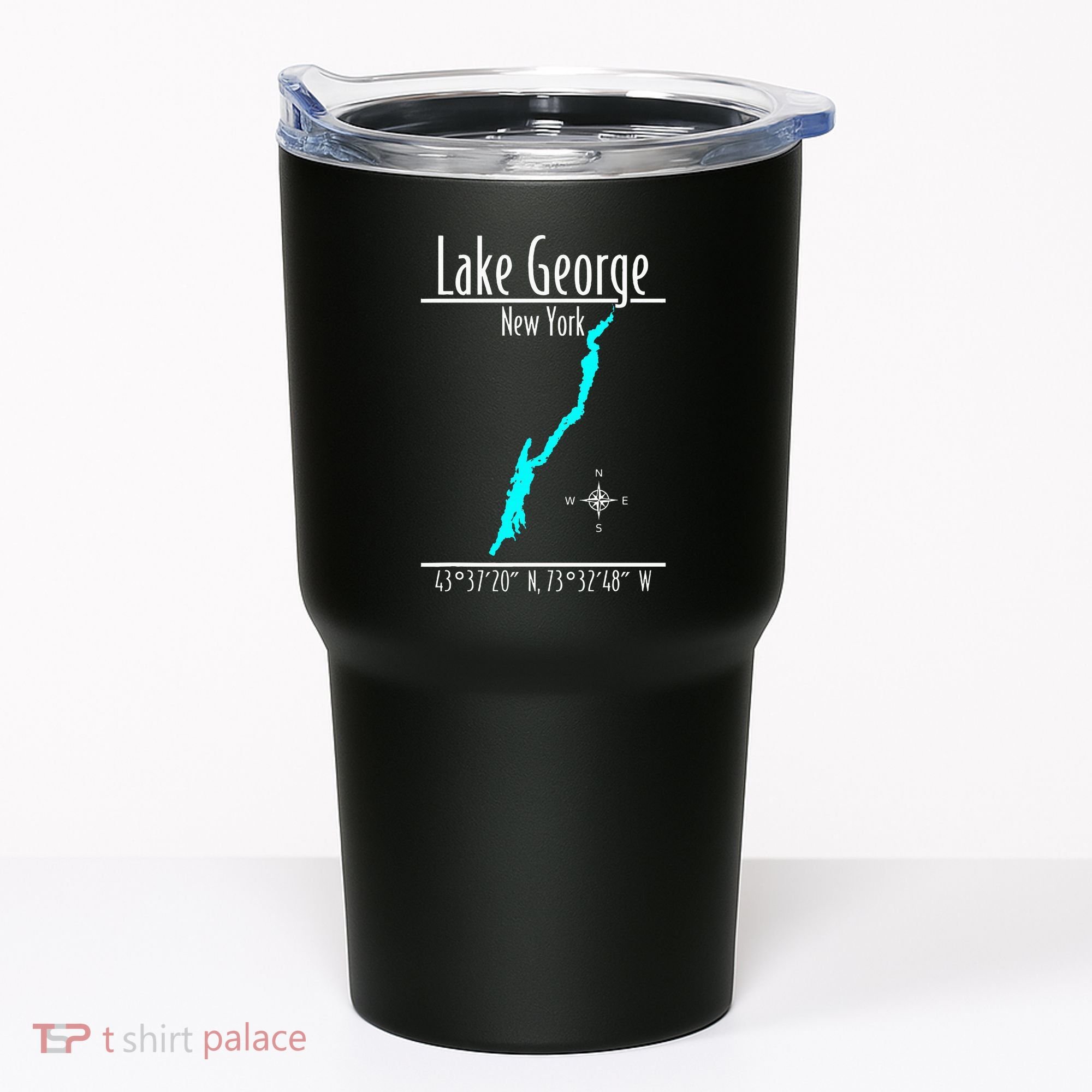 Modern Lake George New York Tumbler