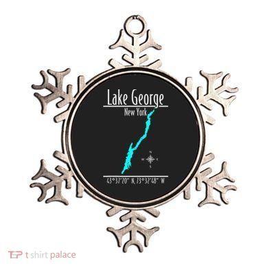 Modern Lake George New York Ornament