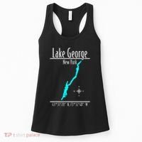 Modern Lake George New York Women's Tank Top thumb 0