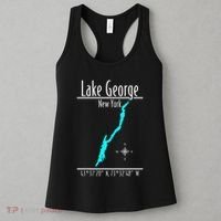Modern Lake George New York Women's Tank Top thumb 3