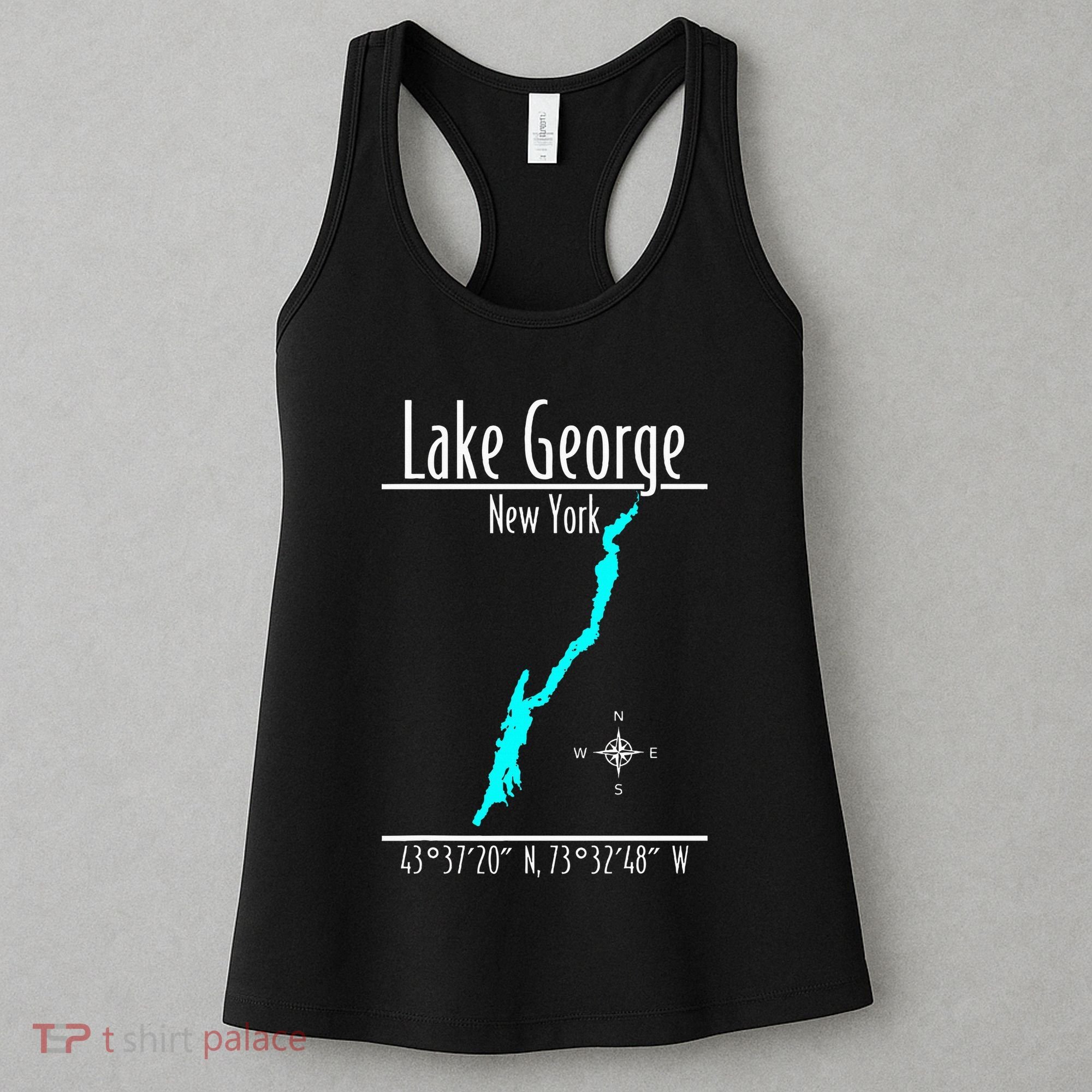Modern Lake George New York Women's Tank Top