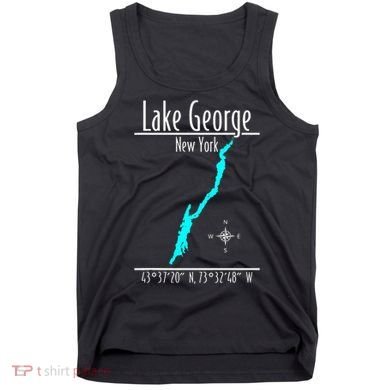 Modern Lake George New York Tank Top
