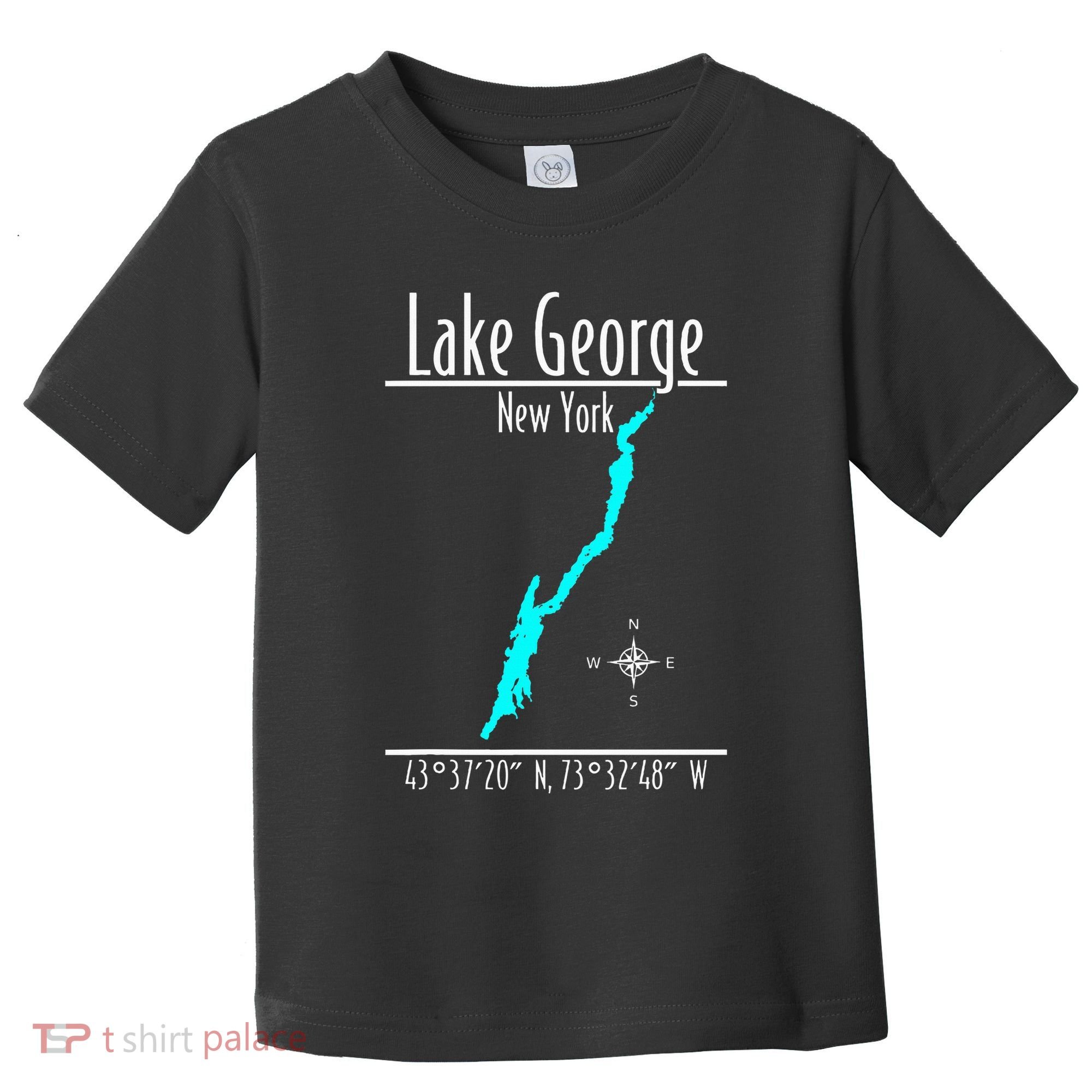 Modern Lake George New York Toddler T-Shirt