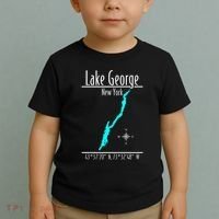 Modern Lake George New York Toddler T-Shirt thumb 2