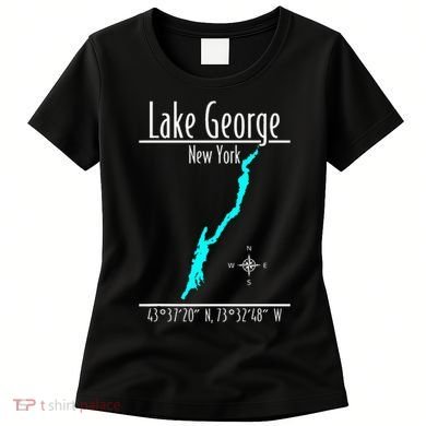 Modern Lake George New York Women's T-Shirt