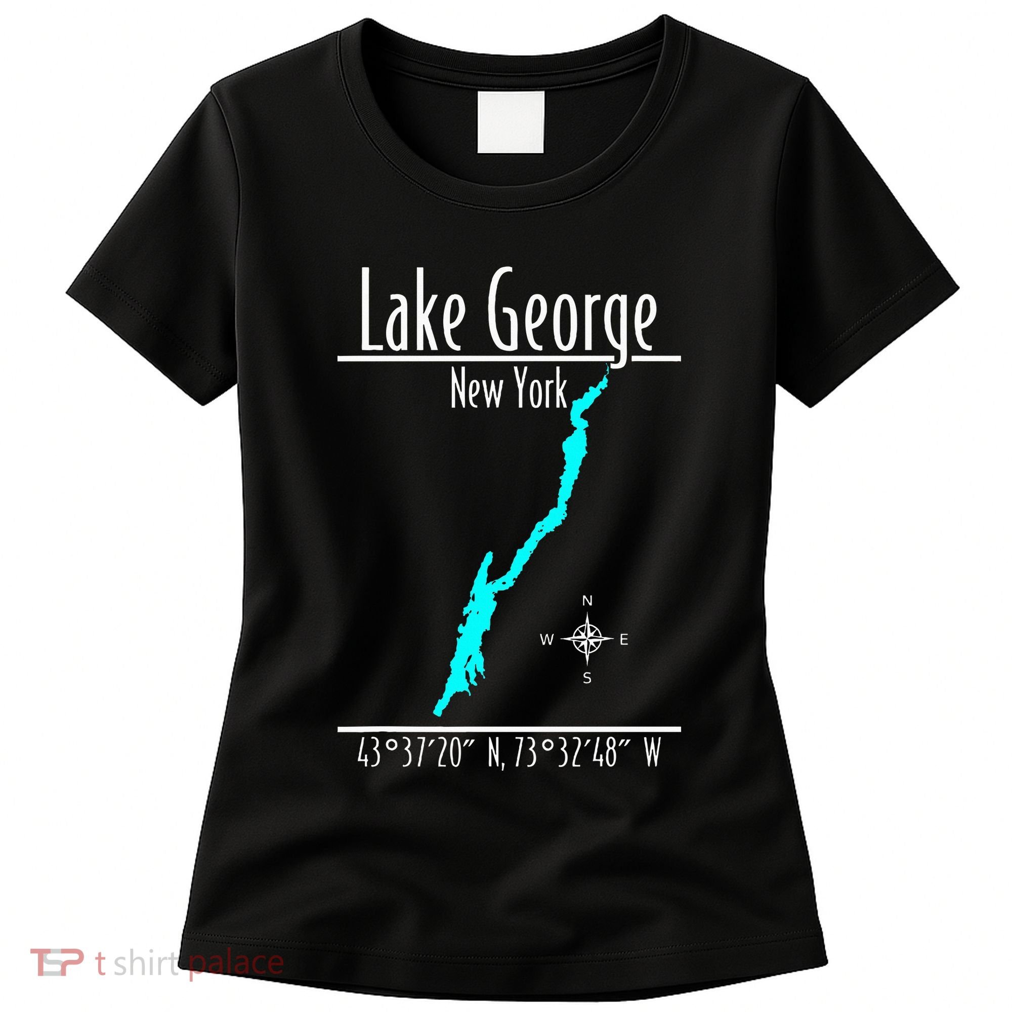 Modern Lake George New York Women's T-Shirt
