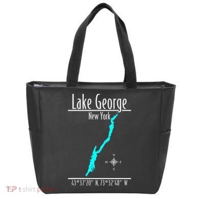 Modern Lake George New York Tote Bag