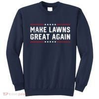 Make Lawns Great Again Lawn Mowing Dad American Flag Sweatshirt thumb 0