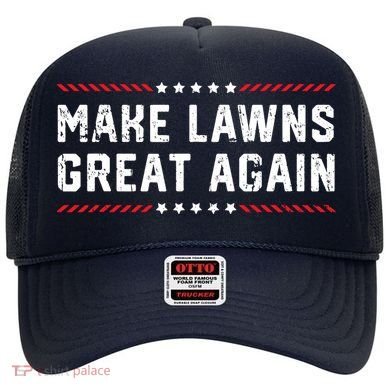 Make Lawns Great Again Lawn Mowing Dad American Flag Hat