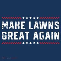 Make Lawns Great Again Lawn Mowing Dad American Flag Hat thumb 2