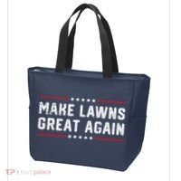 Make Lawns Great Again Lawn Mowing Dad American Flag Tote Bag thumb 3