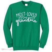 Most Loved Grandma Sweatshirt thumb 0