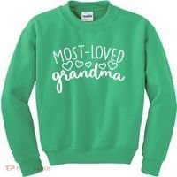 Most Loved Grandma Kids Sweatshirt thumb 0