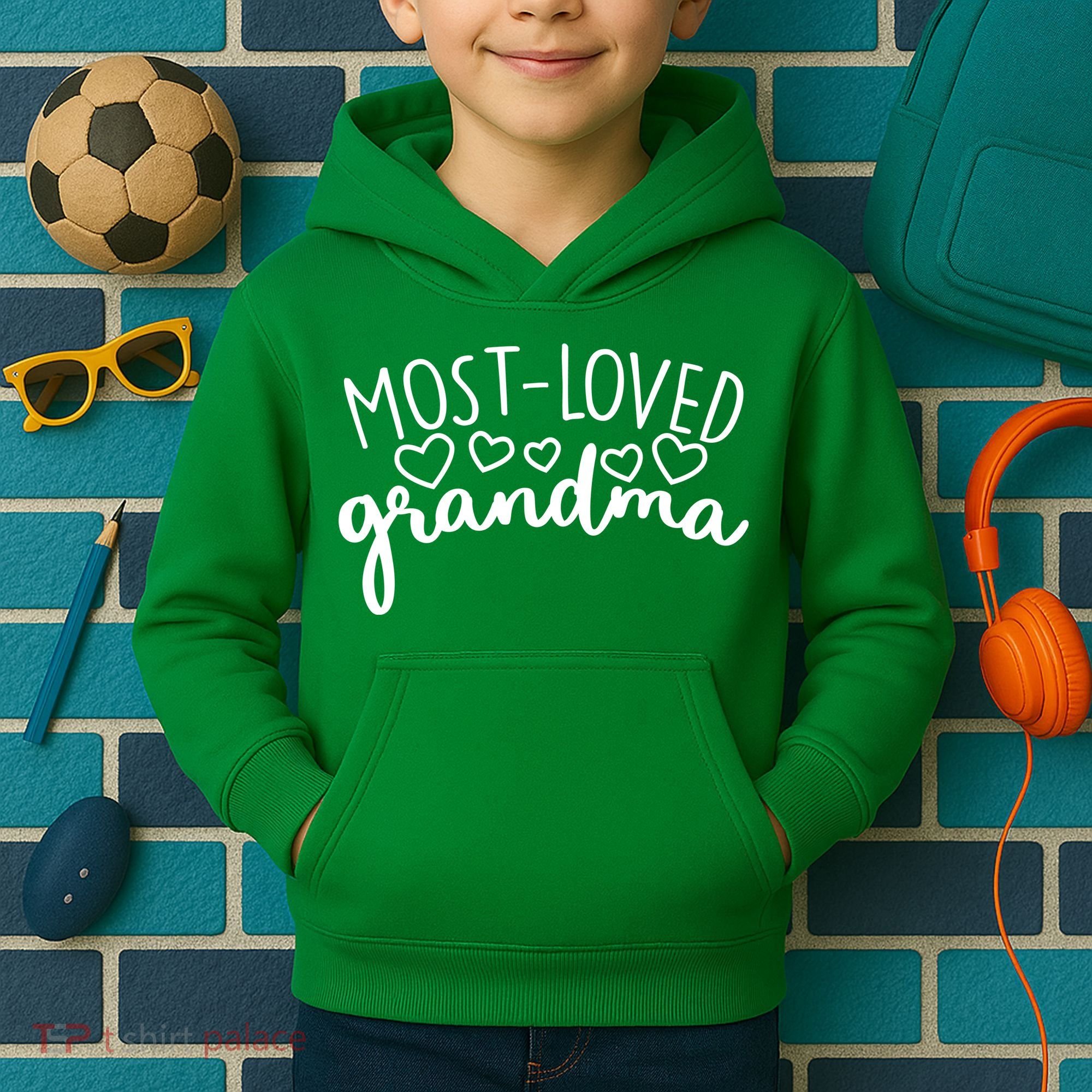 Most Loved Grandma Kids Hoodie
