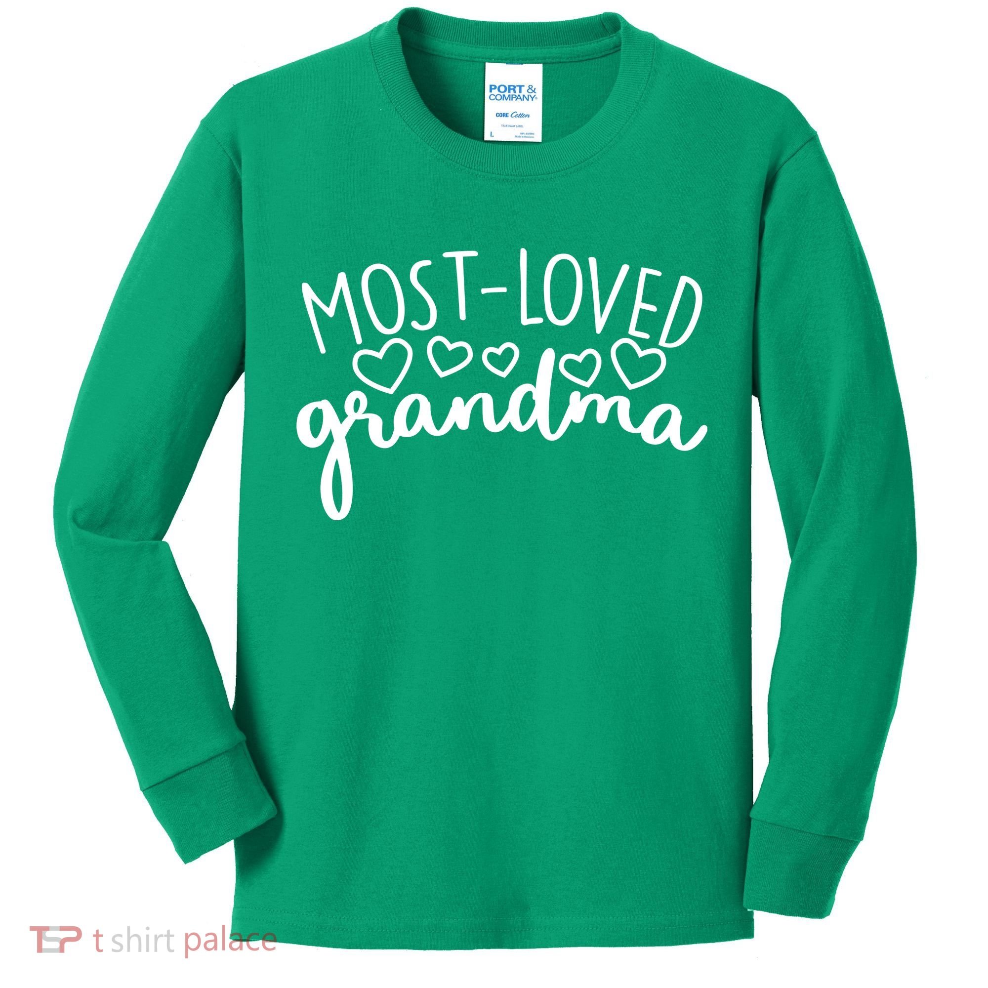 Most Loved Grandma Kids Long Sleeve Shirt