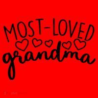 Most Loved Grandma Santa Hat thumb 1